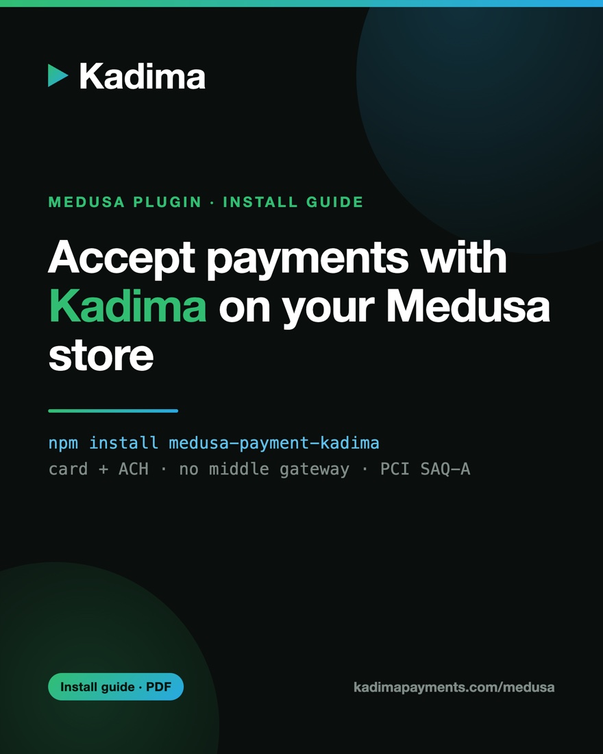 Kadima for Medusa — install guide cover