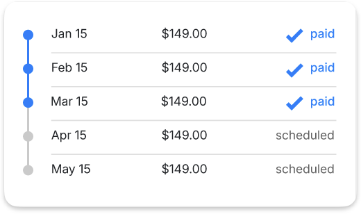 Recurring billing setup